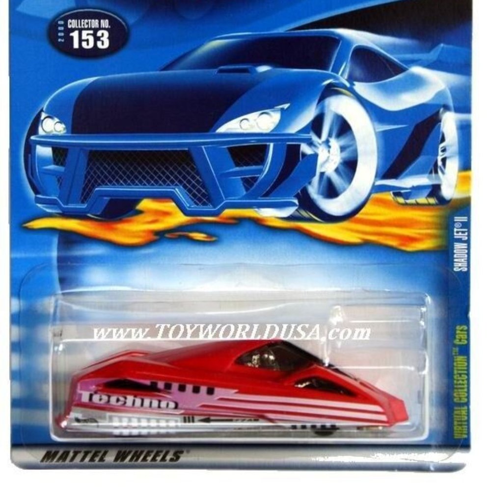 Shadow Jet II Virtual Collection 2000 Hot Wheels 1/64 scale diecast car #153 - Picture 11 of 13